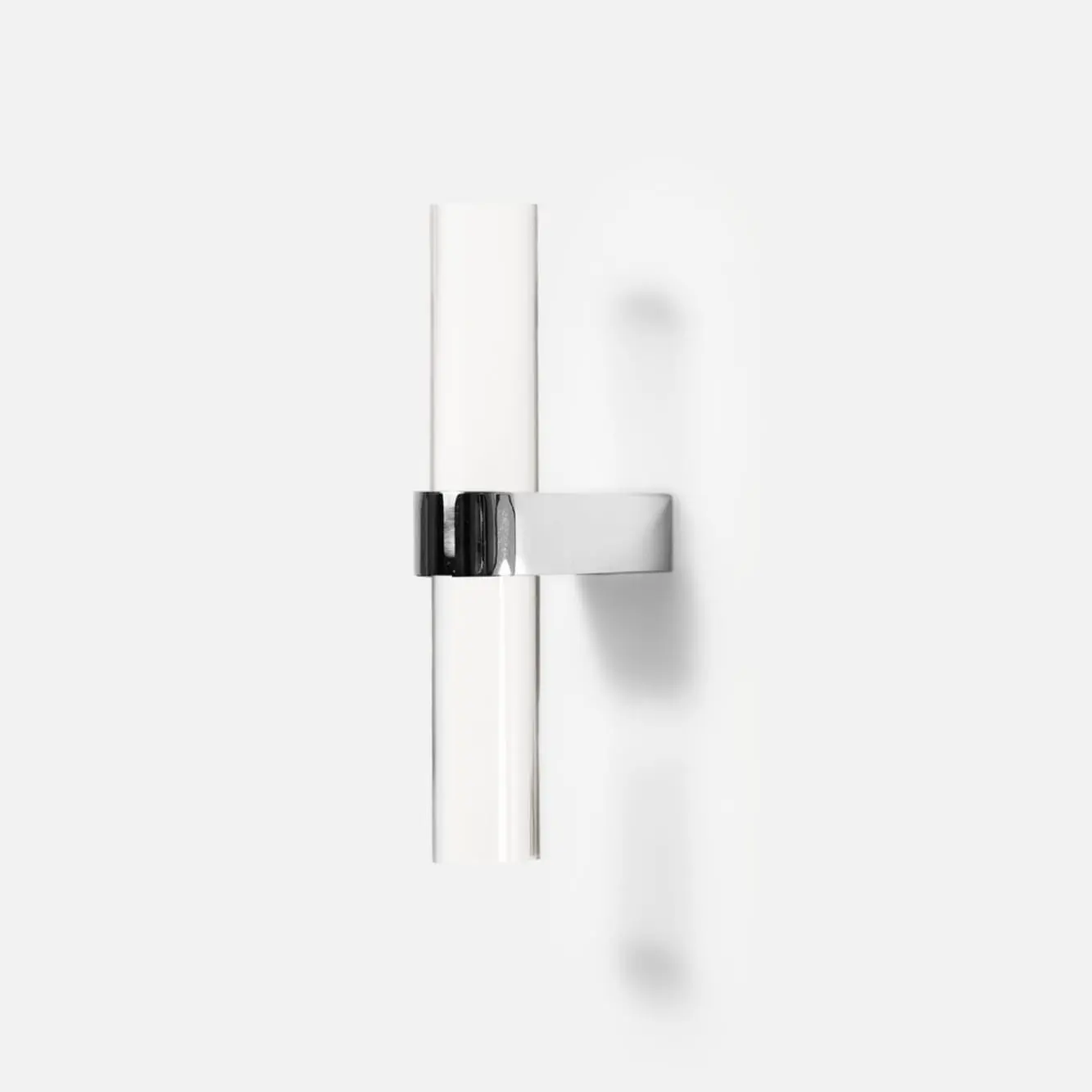 Uchwyt meblowy akryl przezroczysty 80mm srebrna nóżka OUTLET - obrazek 2