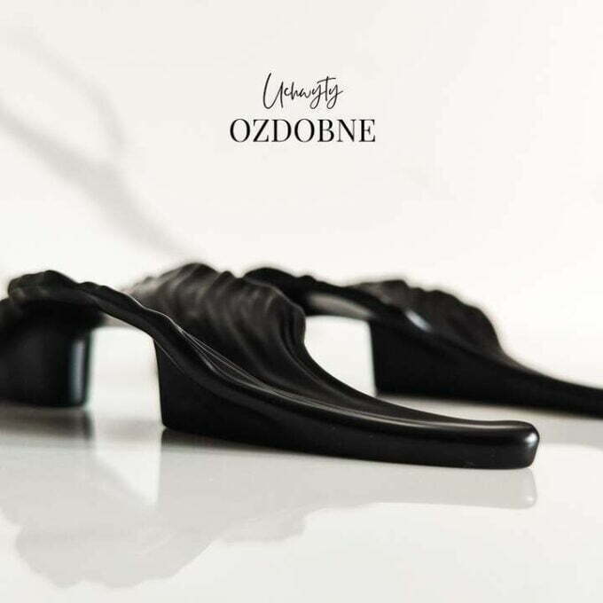 Uchwyt meblowy liść kolor czarny OUTLET - obrazek 6