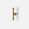 Uchwyt meblowy T-bar mosiądz z łezkami 80mm OUTLET