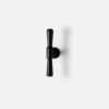 Uchwyt meblowy t-bar 80mm kolor czarny z łezkami 2 OUTLET